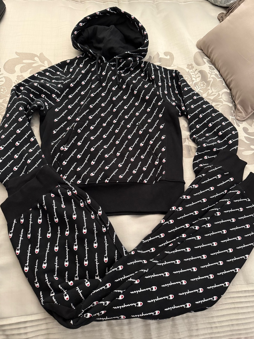 Champion Black Reverse Weave Pullover Hoodie
